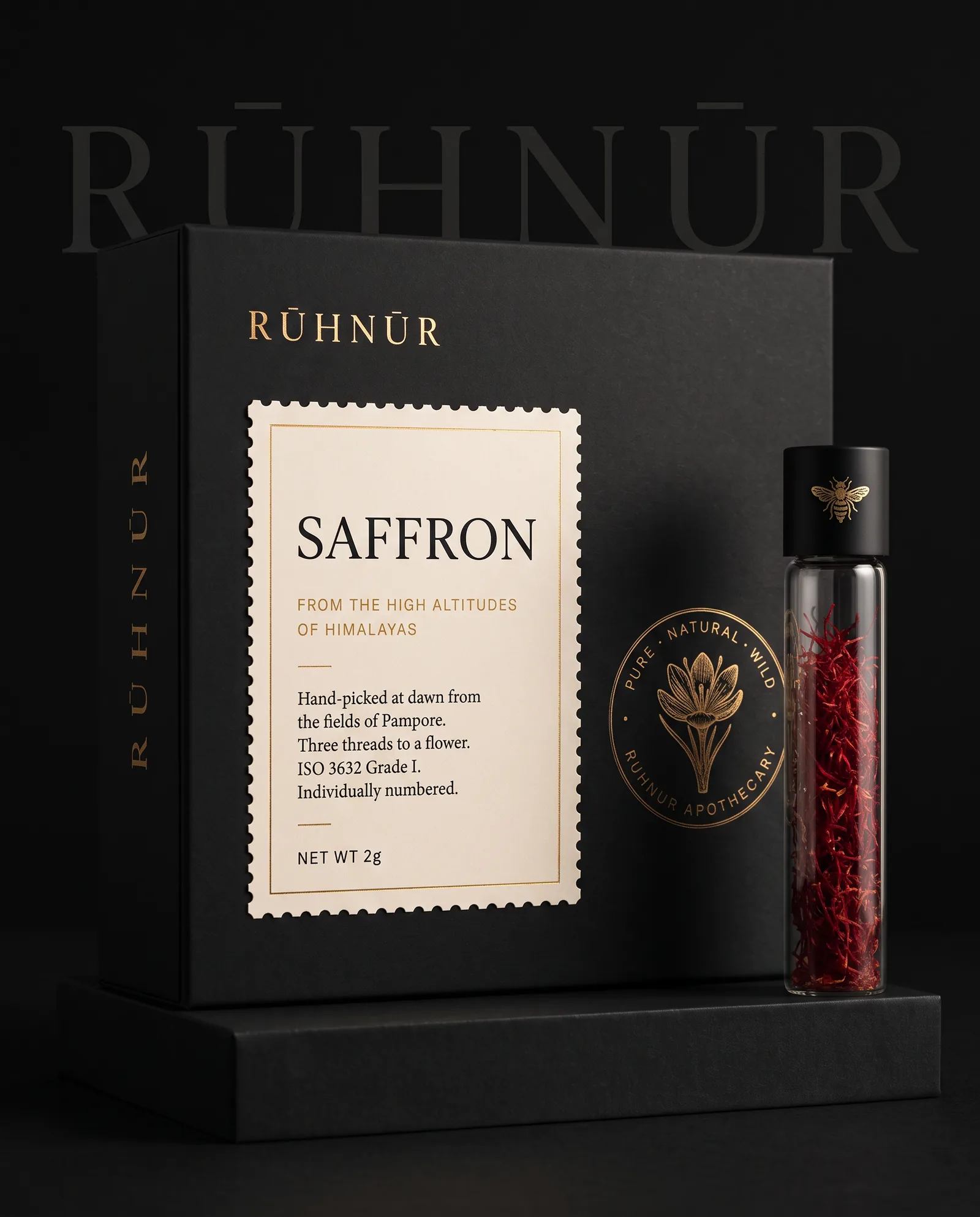 Saffron Reserve packaging